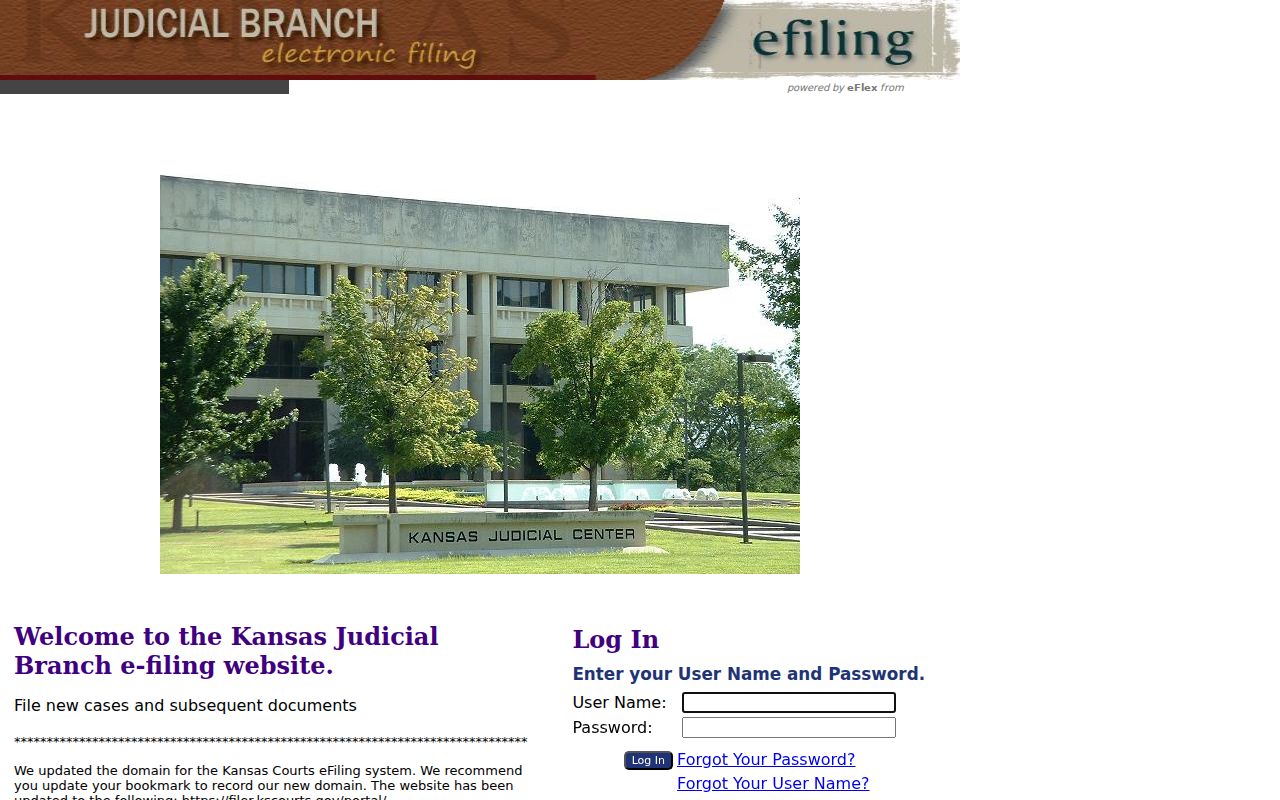 Wichita County civil docket Kansas eFiling portal
