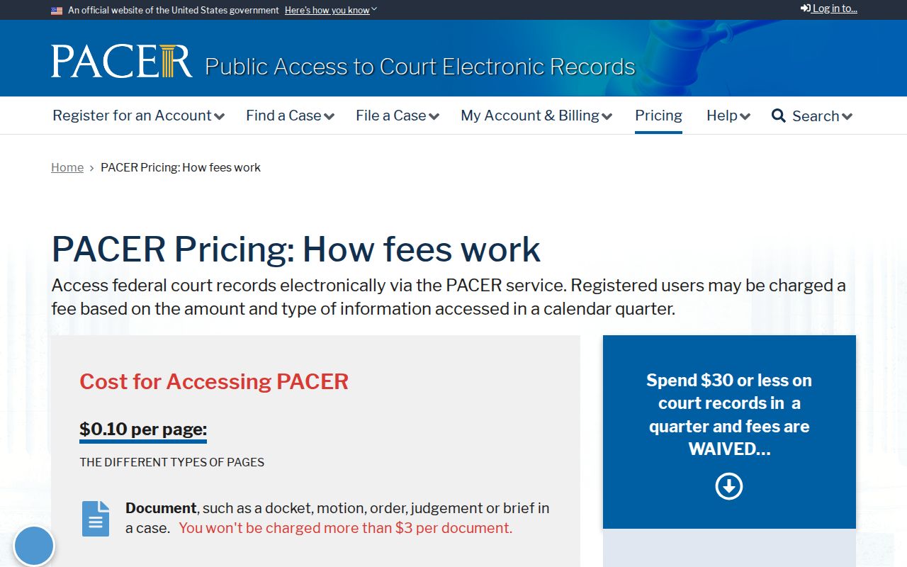 Wichita County criminal docket federal PACER record access
