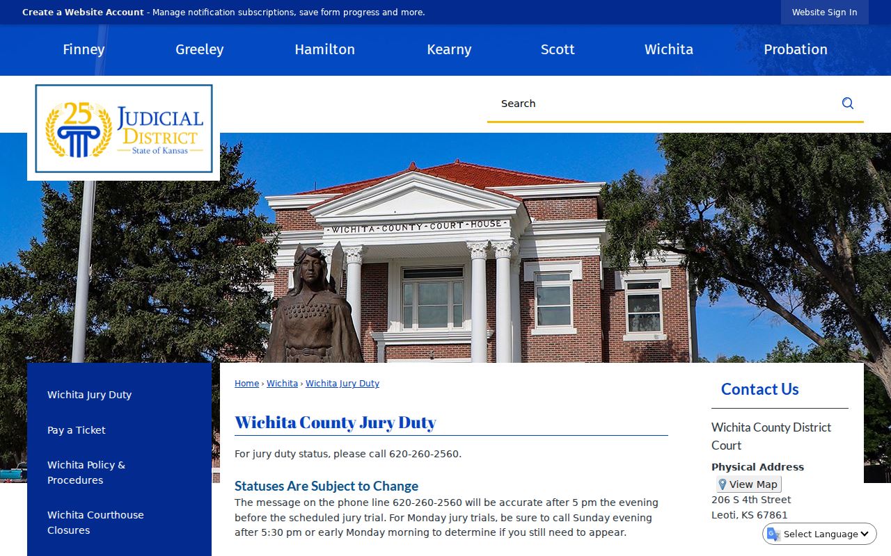 Wichita County courthouse jury access information
