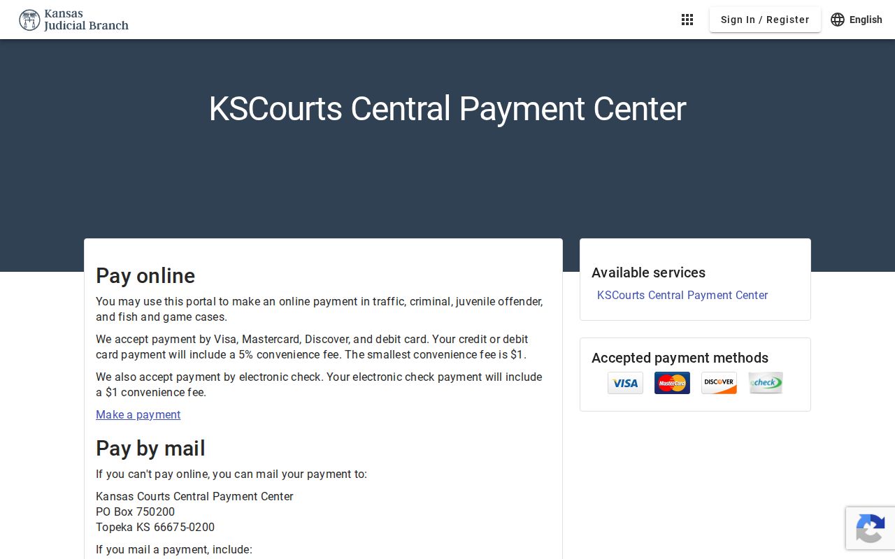 Wichita County traffic ticket payment options at Central Payment Center